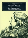 De Profundis and Other Writings (eBook)